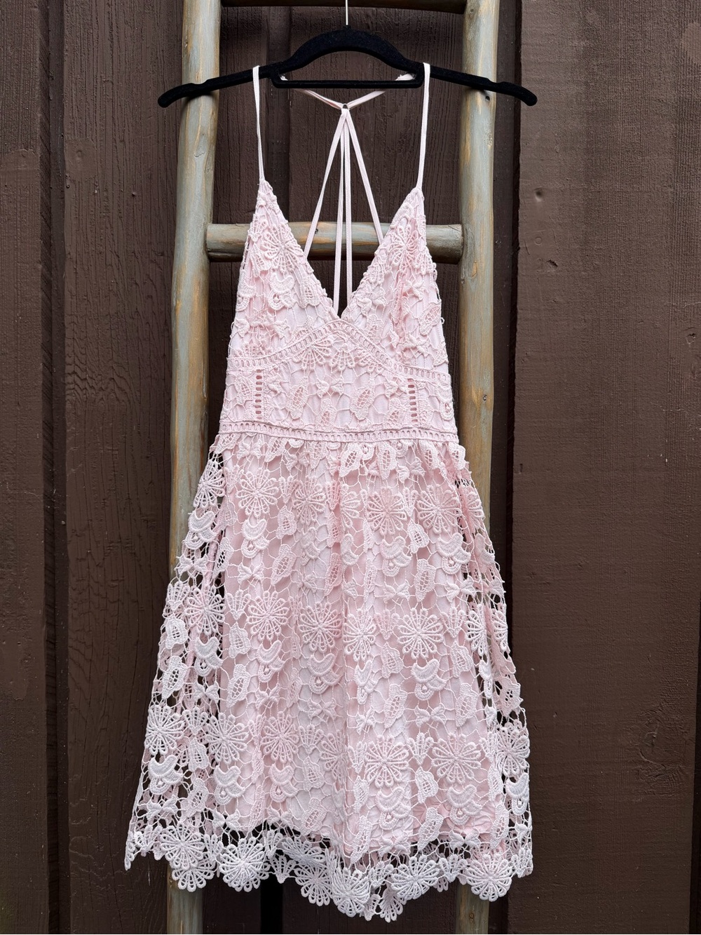 Hollister Y2K Cottagecore Babydoll Sundress Fairy Coquette Light Pink XS